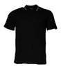Versace Black Viscose Collared Polo Short Sleeves T-shirt