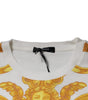 Versace White Medusa Print Cotton Crew Neck T-shirt