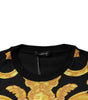 Versace Black Medusa Print Cotton Crew Neck T-shirt