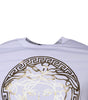 Versace White Medusa Print Cotton Crew Neck T-shirt