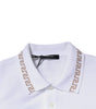 Versace White Viscose Collared Men Polo Short Sleeves T-shirt