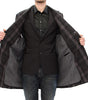 Dolce & Gabbana Gray Double Breasted Coat Jacket