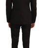 Dolce & Gabbana Elegant Brown Jacquard Martini Suit