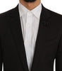 Dolce & Gabbana Elegant Brown Jacquard Martini Suit