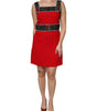 Dolce & Gabbana Red Wool Sleeveless A-line Flared Mini Dress