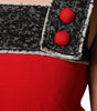 Dolce & Gabbana Red Wool Sleeveless A-line Flared Mini Dress