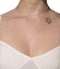 Dolce & Gabbana White Sheer Tulle Bustier Bodycon Midi Dress