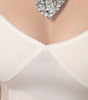 Dolce & Gabbana White Sheer Tulle Bustier Bodycon Midi Dress