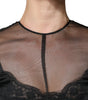 Dolce & Gabbana Black Tulle A-line Midi Cocktail Gown Dress