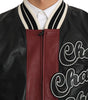 Dolce & Gabbana Leather Club Lounge Black Red Jacket