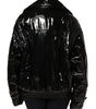 Dolce & Gabbana Black Polyester Button Down Blouson Jacket