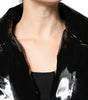 Dolce & Gabbana Black Polyester Button Down Blouson Jacket