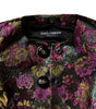 Dolce & Gabbana Multicolor Floral Jacquard Cropped Jacket