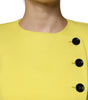 Dolce & Gabbana Lemon Yellow Wool Long Sleeves Cropped Coat Jacket