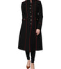 Dolce & Gabbana Black Single Breasted Trench Coat Jacket