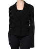 Dolce & Gabbana Black Viscose Single Breasted Blazer Jacket