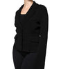 Dolce & Gabbana Black Viscose Single Breasted Blazer Jacket