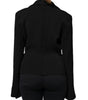 Dolce & Gabbana Black Viscose Single Breasted Blazer Jacket