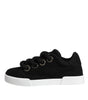 Dolce & Gabbana Black Portofino Low Top Sneakers Shoes