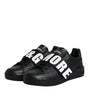 Dolce & Gabbana Black D&G AMORE Low Top Sneakers Shoes