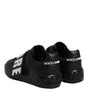 Dolce & Gabbana Black D&G AMORE Low Top Sneakers Shoes