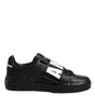 Dolce & Gabbana Black D&G AMORE Low Top Sneakers Shoes