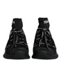 Dolce & Gabbana Black Sorrento Socks Logo Sneakers Shoes