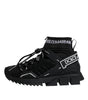Dolce & Gabbana Black Sorrento Socks Logo Sneakers Shoes