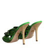 Sandales à talons hauts Dolce &amp; Gabbana en cristal vert KEIRA