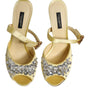 Sandales à talons hauts Dolce &amp; Gabbana en cristal jaune KEIRA