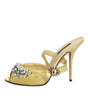 Sandales à talons hauts Dolce &amp; Gabbana en cristal jaune KEIRA