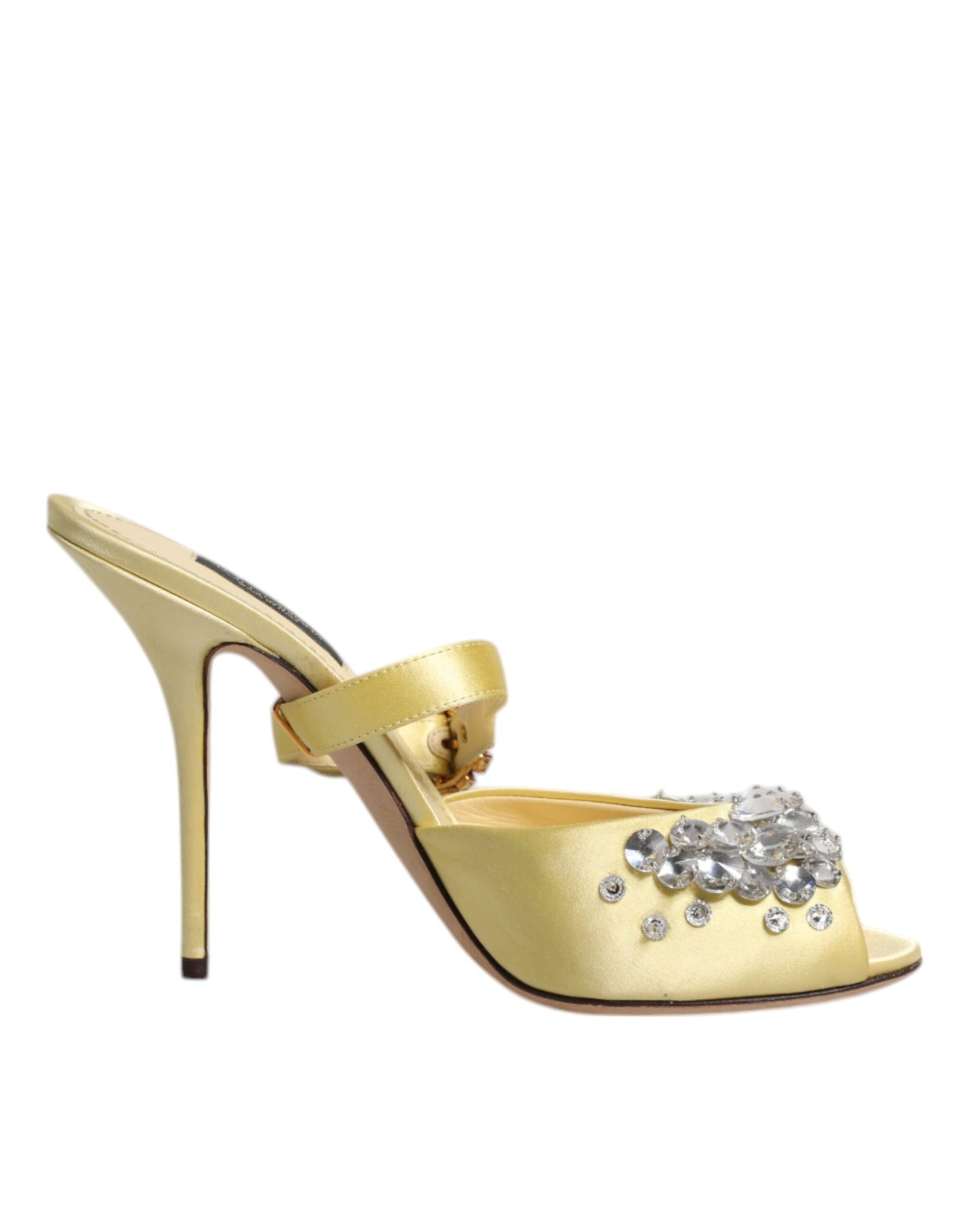 Sandales à talons hauts Dolce &amp; Gabbana en cristal jaune KEIRA
