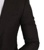 Dolce &amp; Gabbana Sleek Slim Brown Virgin Wool Blazer Jacket