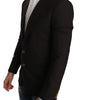Dolce &amp; Gabbana Sleek Slim Brown Virgin Wool Blazer Jacket