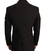 Dolce &amp; Gabbana Sleek Slim Brown Virgin Wool Blazer Jacket