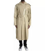 Trench-coat en cuir d'agneau beige Bottega Veneta