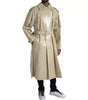 Trench-coat en cuir d'agneau beige Bottega Veneta