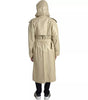 Trench-coat en cuir d'agneau beige Bottega Veneta