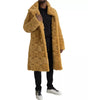 Bottega Veneta - Manteau long en laine jaune Teddy