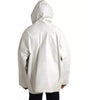Blouson imperméable en cuir blanc pour homme Bottega Veneta