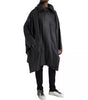 Trench-coat à capuche en cuir noir Bottega Veneta pour homme