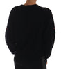 Dolce & Gabbana Fairy Tale Crystal Black Cashmere Sweater