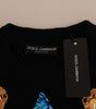 Dolce & Gabbana Fairy Tale Crystal Black Cashmere Sweater