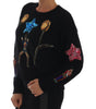 Dolce & Gabbana Fairy Tale Crystal Black Cashmere Sweater