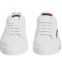Dolce & Gabbana White Red Portofino Low Top Sneakers Shoes