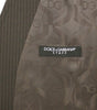 Dolce & Gabbana Brown Striped Stretch Dress Vest