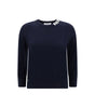 Thom Browne White bands crew neck Sweater
