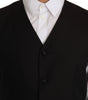 Dolce & Gabbana Black Silk Dress Waistcoat