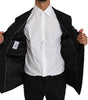 Dolce & Gabbana Elegant Black Slim Fit Martini Blazer Jacket