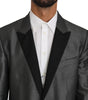 Costume Martini élégant à motifs gris Dolce &amp; Gabbana